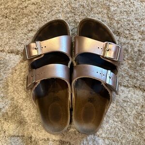 Birkenstock Kids Rose Gold Sandals Size 34